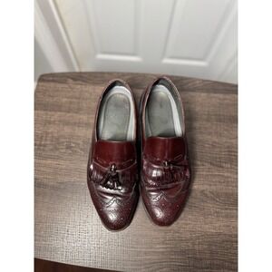 Dexter USA Men's Tassel Loafers Oxblood Leather Size‎ 10M Vintage Brogue